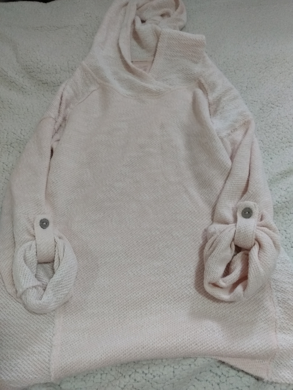 Calvin Klein Pale Pink Cowl Neck Sweater
